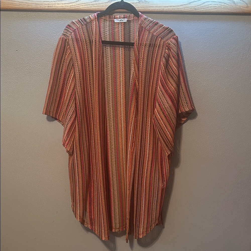 Maurices Vibrant Striped Cape